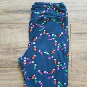 Lularoe Christmas lightbulb leggings